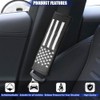 JDDRY 2PC Soft Carbon Fiber Seat Belt Covers with USA