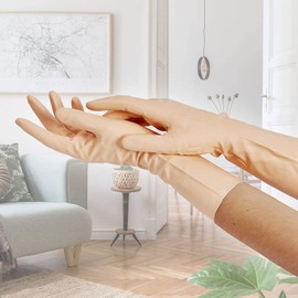 Spontex Feeling Haushaltshandschuhe, für alle feinfühligen Putz- und Pflegearbeiten im Haushalt, hohes Tastempfinden, Größe S (12 x 1 Paar)