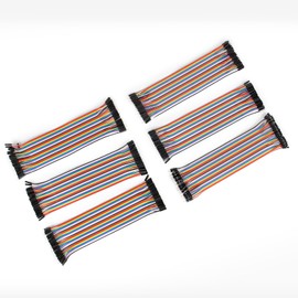 Jumper Wires,Yakomon 240pcs Dupont Wire Breadboard Jumper Wires Female to Female/Male to Female/Male to Male,Multicolored Jumper Cables Kit for DIY (6 * 20cm MF/MM/FF)