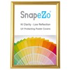 SnapeZo Gold Effect 36x48 Poster Frame, Front-Loading, Wall Mount, Aluminum