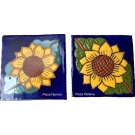 Escanver 20x Azulejos Mosaicos Premium Talavera Confetti Relieve 10cm