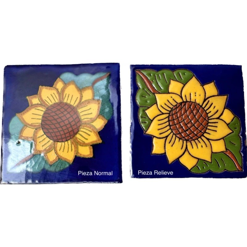 Escanver 20x Azulejos Mosaicos Premium Talavera Confetti Relieve 10cm