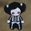 Freak Scene Skeleton Girl Patch