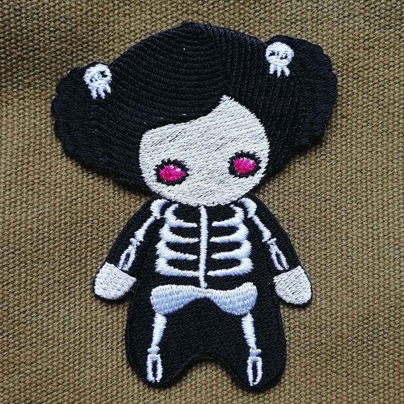 Freak Scene Skeleton Girl Patch