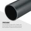 sourcing map 3.5 Inch PVC Rigid Tube Round Pipe Hardware