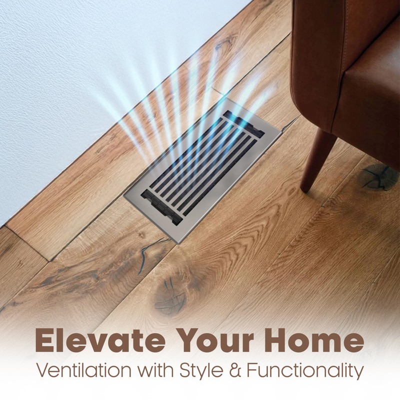 GREATER GRATES Premium Metal HVAC Vent Cover for Floor, Wall