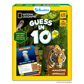 Skillmatics Guess in 10 National Geographic Animals, Educational Card Game for Kids & Families, Animal Trivia & Travel Game, Screen-Free Fun, Gifts for Ages 6, 7, 8, 9 and Up