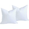 MoonRest Pack of Two Square Pillow Insert Form Filled with