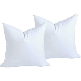 MoonRest Pack of Two Square Pillow Insert Form Filled with Synthetic Down Alternative Polyester Fiber for Decorative Throw Pillow Covers, White PILLW Inserts ONLY 26“X 26”