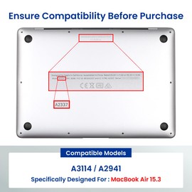 BELLEMOND [2-Pack] Made in Japan Trackpad Protector for MacBook Air 15” M3 (2024) / M2 (2023) (A2941) – Ultra-Smooth Matte PET Film, Scratch-Resistant, Precise Touch & Glide