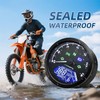 MH Universal Motorcycle Speedometer Digital Gauge Cluster - Motorcycle MPH