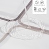 GRICOL Shower Curtain Waterproof Polyester Fabric Washable Bath Curtain with