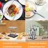 30 Pcs Stainless Steel Silverware Set with Stand, Hanging Flatware