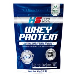 Whey Protein Vainilla 1 Kg Hero Sport Sabor Vainilla