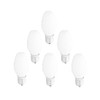 Bombillas de luz nocturna blancas, 6 unidades
