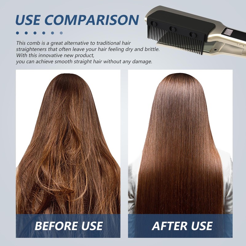 TopHand TopHand Flat Iron Comb Attachment Clip On, 500 Degrees