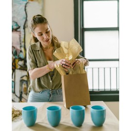 Flexicore Packaging® Premium Gift Tissue | Color: Light Tan | Size: 15"x20" | Count: 100 Sheet | Crape Paper | Craft Paper | Art Paper