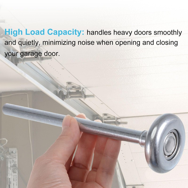 uxcell 10pcs 1.8" Steel Garage Door Rollers for 2" Garage