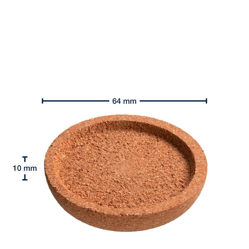 LEONARDO HOME GOCCE Coasters • Pack of 4 • Natural