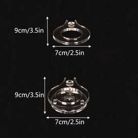 Sword Shelf Lightsaber Shelf Wall Display Wall Mounted Vertical Lightsaber Shelf Acrylic Wall Display Shelf Suitable for Sword Lightsaber (Transparent 1 Hole)