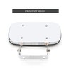 ReYee Stainless Steel Rectangular Convex Mirror fit for Tractors Forklifts