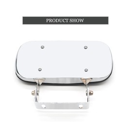 ReYee Stainless Steel Rectangular Convex Mirror fit for Tractors Forklifts Trucks Car Boat Outdoor Adjustable Universal U-Bracket Rear View Mirror for Improved Visibility