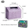 QIELIZI Hand Towels Box Cover,PU Leather Tissue Box Cover Holder