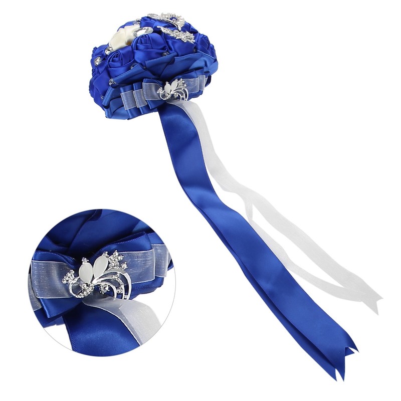 Crystal Bridal Bouquet Bridesmaid Artificial Flowers Wedding Hand Bouquet Wedding