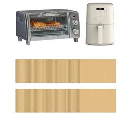 125PCs Small Air Fryer Oven Parchment Paper Liners 8.5x5.2in Compatible with Black+Decker Crisp'N Bake Air Fry 4-Slice Toaster Oven TO1787SS/TO1785SG & Bella 4QT Slim Air Fryer & Elite Gourmet ETO236