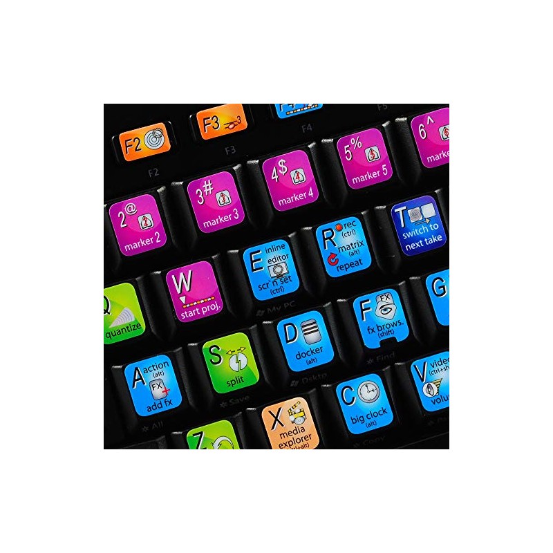 REAPER KEYBOARD LABELS FOR DESKTOP, LAPTOP AND NOTEBOOK