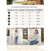 DUOEASE Women's Striped Knitted Pullover Long Sleeve Autumn Crew Neck