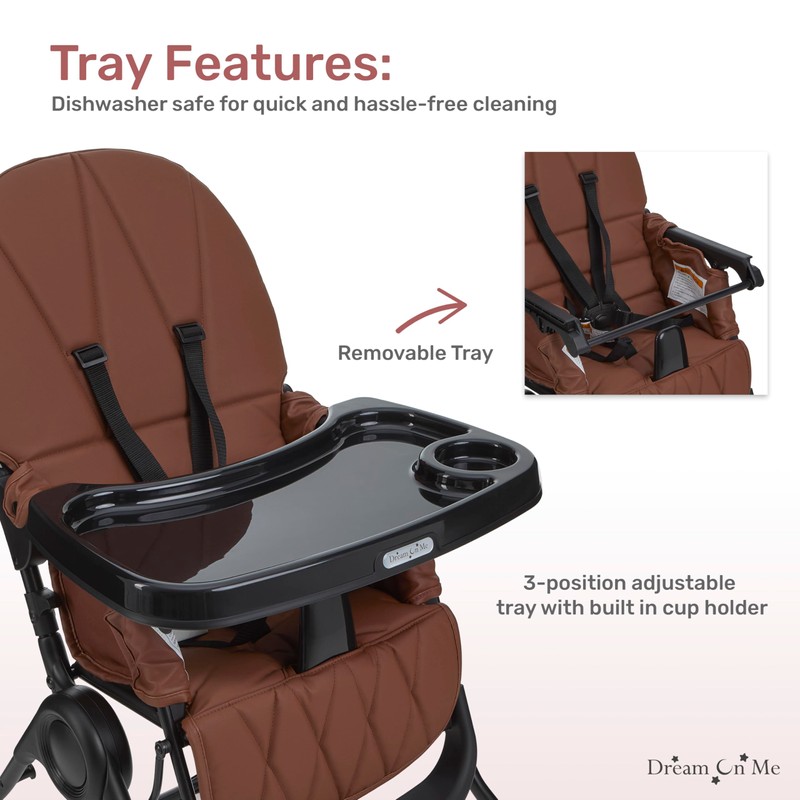Dream On Me Snack and Stow Baby high Chair in
