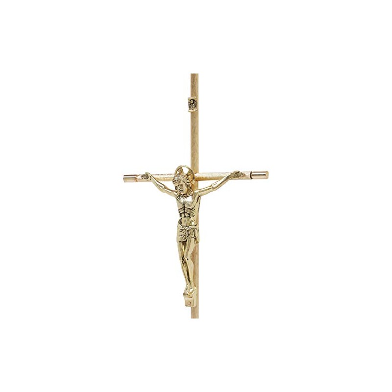 Jorvina Cruces/Cristo No.16 Dorado con Aureola