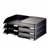 Leitz Plus Slim Letter Tray for A4, Black