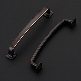 Ravinte Decor 10 Pack Cabinet Handles Arch Cabinet Pulls - 5 Inch Drawer Pulls Oil Rubbed Bronze Kitchen Drawer Handles Curved Dresser Hardware Solid Kitchen Hardware