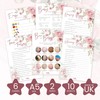 Twinkle & Twine Pink Floral Girl Baby Shower Games Bundle