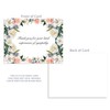 Set of 20 Flat Panel Sympathy Acknowledgement Cards, Funeral thank