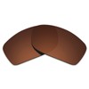 Alphax Dark Brown Polarized Replacement Lenses for Oakley Fives Squared