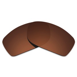 Alphax Dark Brown Polarized Replacement Lenses for Oakley Fives Squared (4+1)² OO9238 Sunglasses