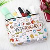 GJTIM Veterinary Receptionist Zipper Pouch Veterinarian Appreciation Gift Animal Rescue