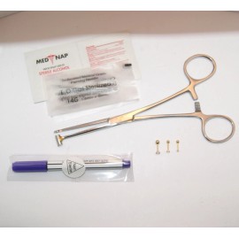 3 Helix Conch Piercing Ear Cartilage Tragus Jewelry with Bucket Forceps