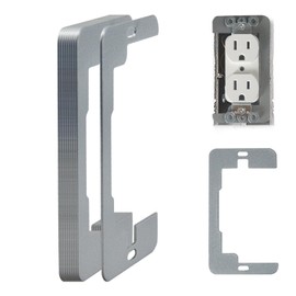 XIFOWE 10PCS Metal Receptacle Spacers, Insulated Coated Wall Plate Spacer, Electrical Outlets Flush Fit Device Leveling Plates For Securing and Aligning Loose Outlets and Electrical Boxes