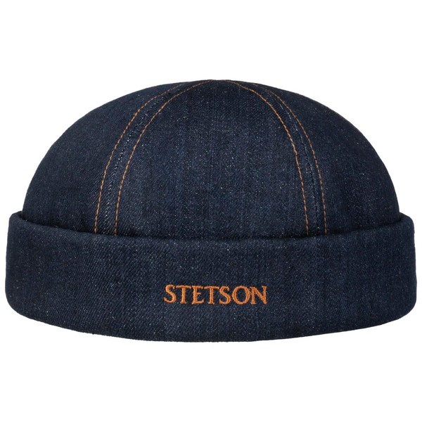 Stetson Contrast Stitch Denim Docker Hat - Denim Hat -