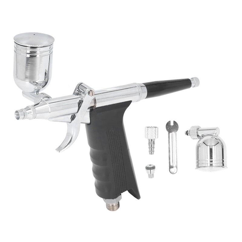 Air Paint Spray Gun Dual Action Trigger Gravity Feed Airbrush
