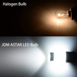 JDM ASTAR Extremely Bright 144-EX Chipsets 3056 3156 3057 3157 LED Bulbs with Projector for Backup Reverse Lights Only, Xenon White