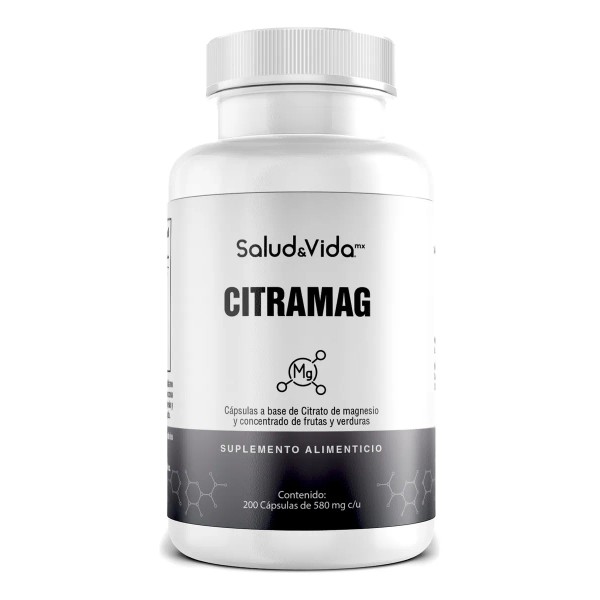 Citrato de Magnesio 500mg - Una cápsula al día -