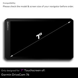 INNOSURE Premium Tempered Glass Screen Protector for Garmin DriveCam 76 GPS Navigator 7 Inch Touchscreen Anti Finger Print (HD Clear)