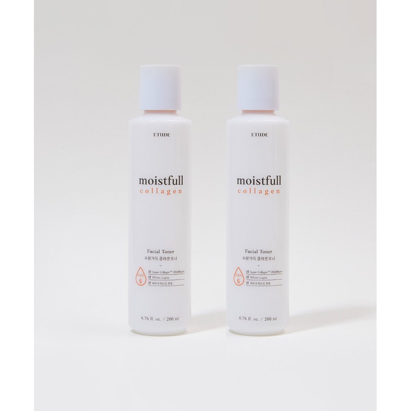 Etude Moisture-filled Collagen Toner (2 packs) / 에뛰드 수분가득 콜라겐