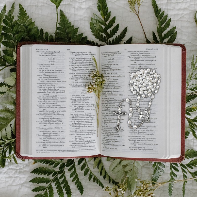 Trinity Church Supply Pieta Rosary, Religious Easter Gifts, 19 Inches