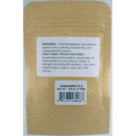 PepperliciousS Pepper Company LLC Red Savina - HABANERO PEPPER FLAKES - 2000 WORLDS HOTTEST CHILE  - 1/4oz / 7.09g